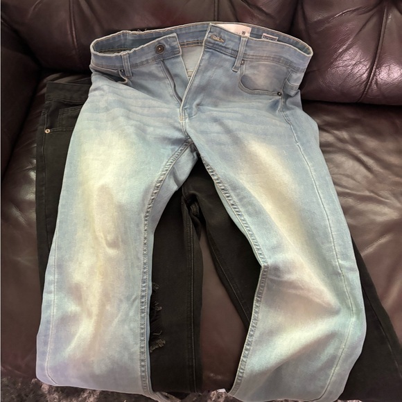 Brand new jeans pant in medium size in black,white and blue color. - Picture 3 of 3